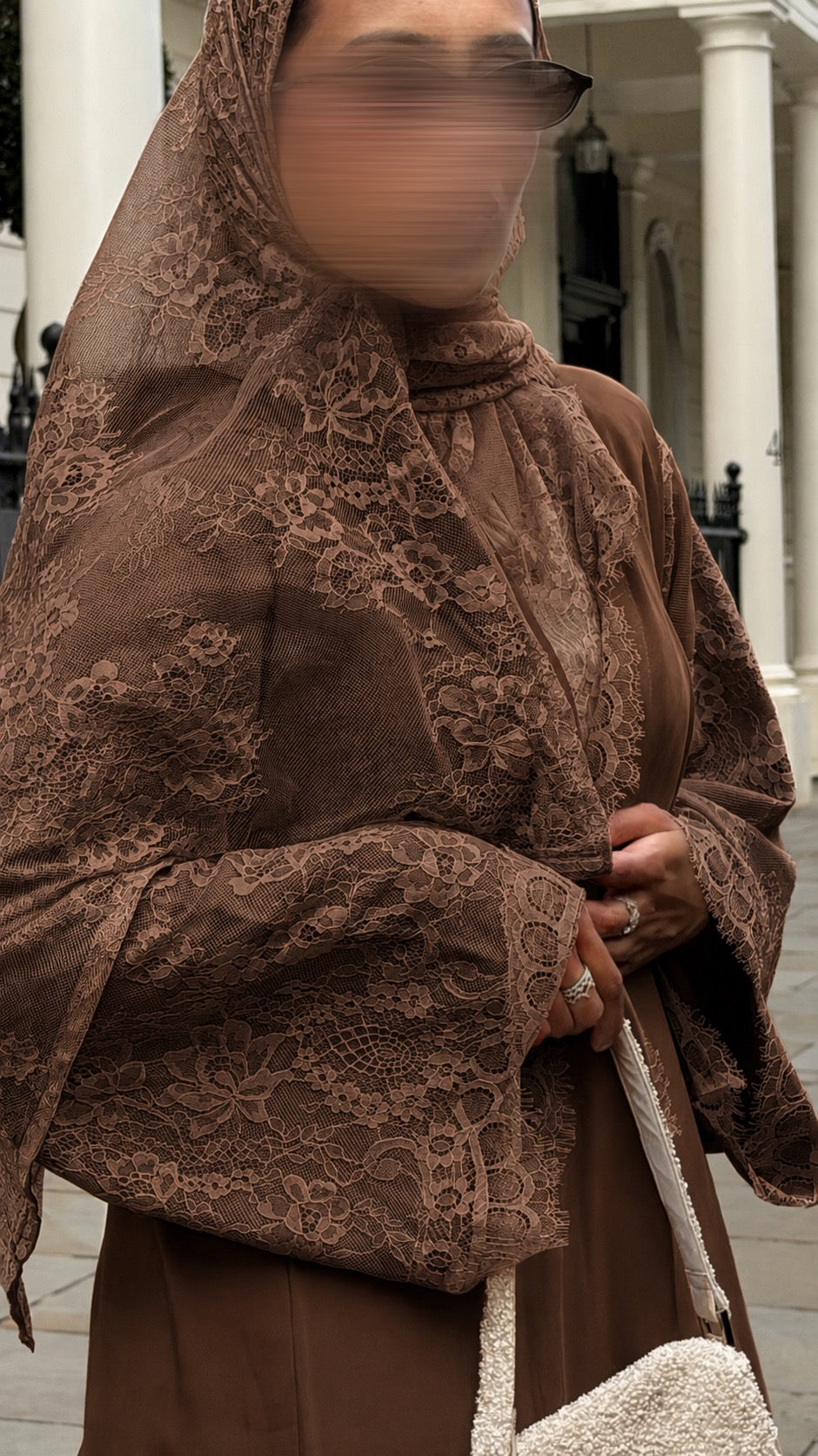 REÏWAH Anaïs abaya in brown