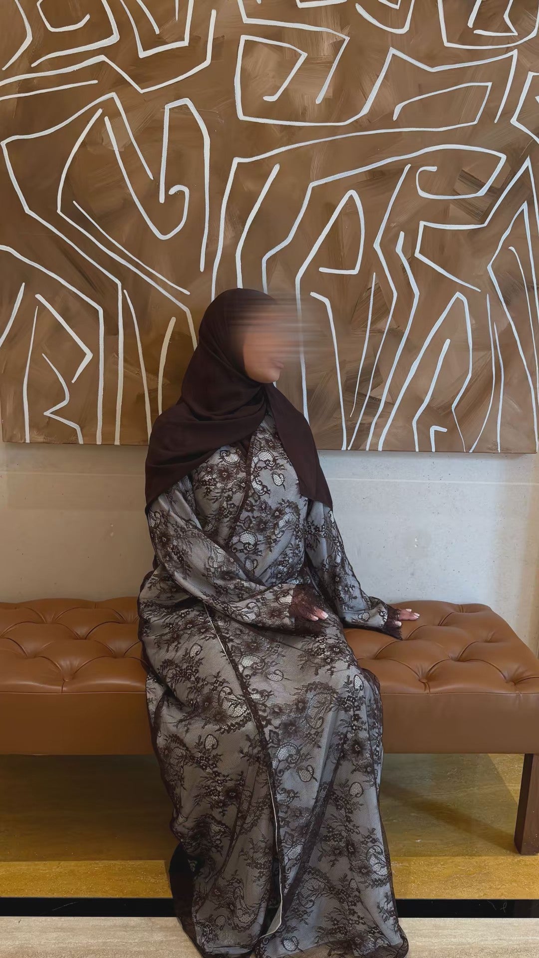 REÏWAH Moiré abaya