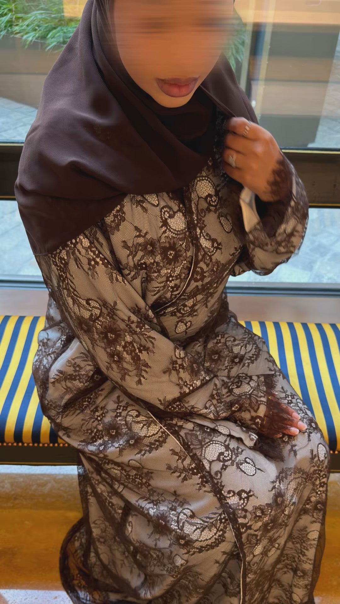 REÏWAH Moiré abaya