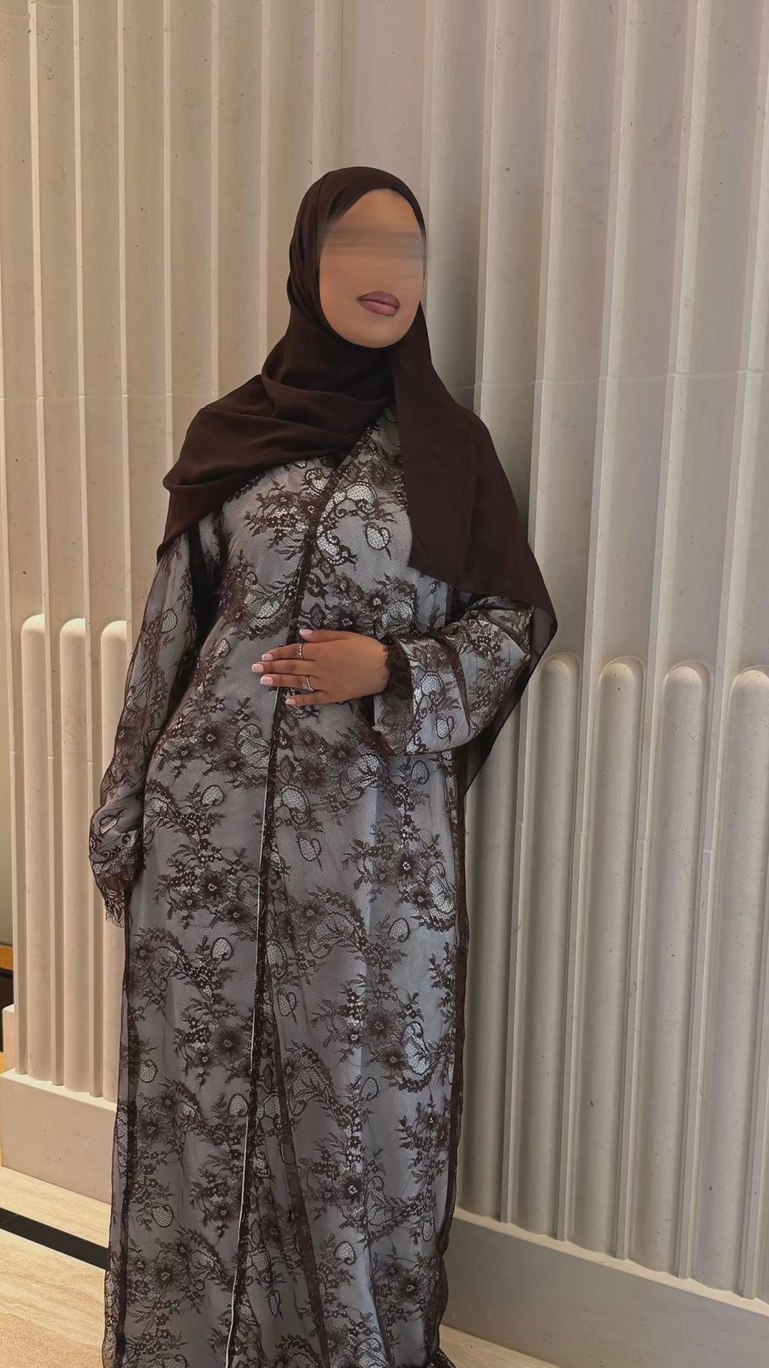 REÏWAH Moiré abaya